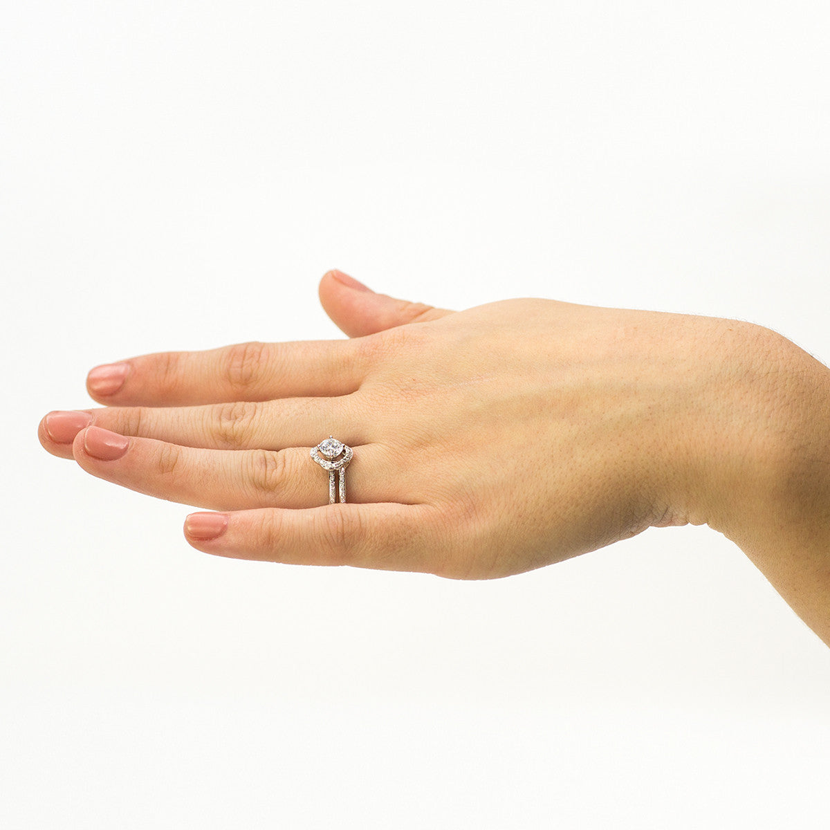 Simon G Engagement Mount with Wedding Band