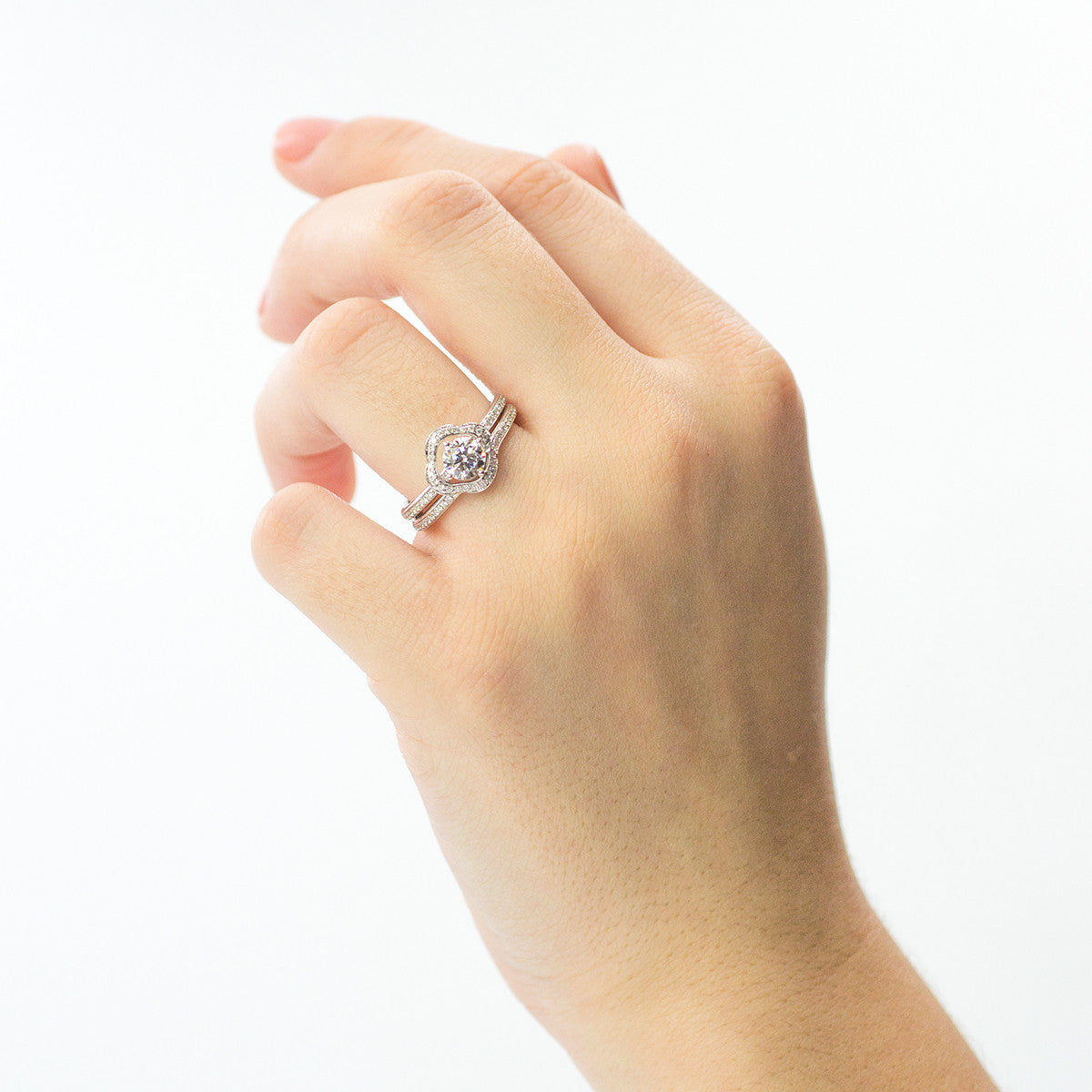 Simon G Engagement Mount with Wedding Band