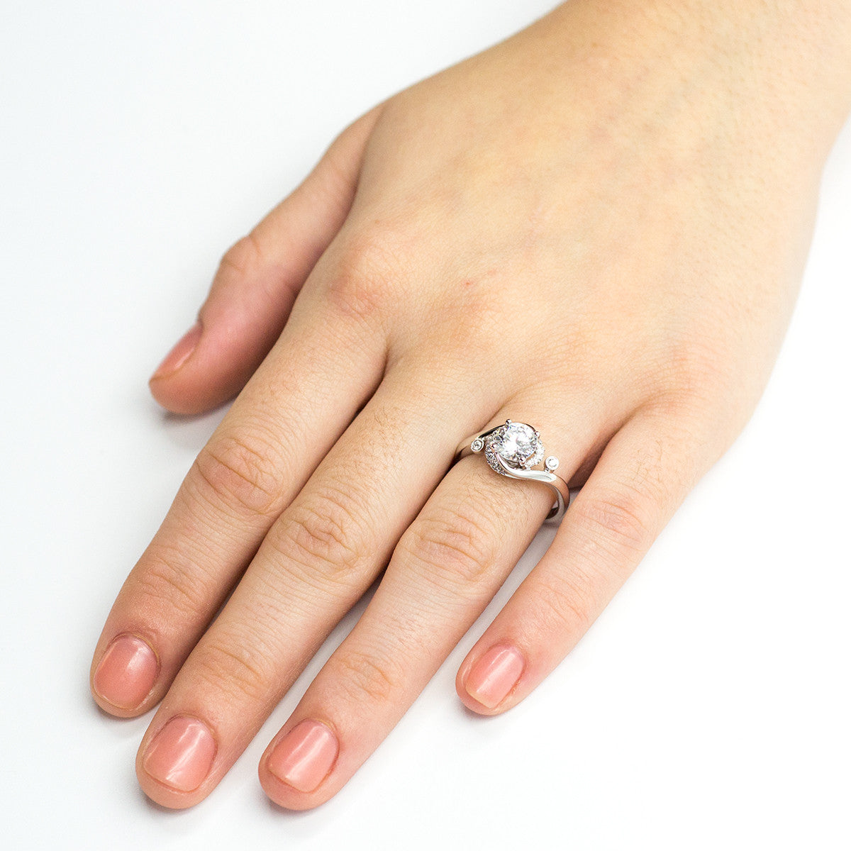 Simon G White Gold Engagement Mounting