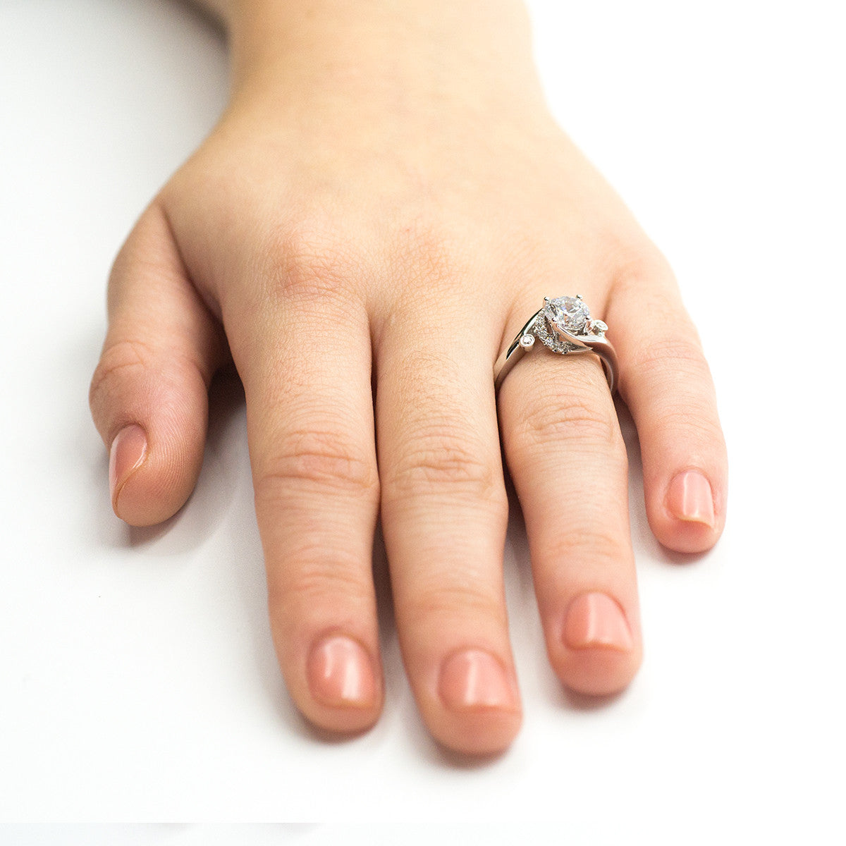 Simon G White Gold Engagement Mounting