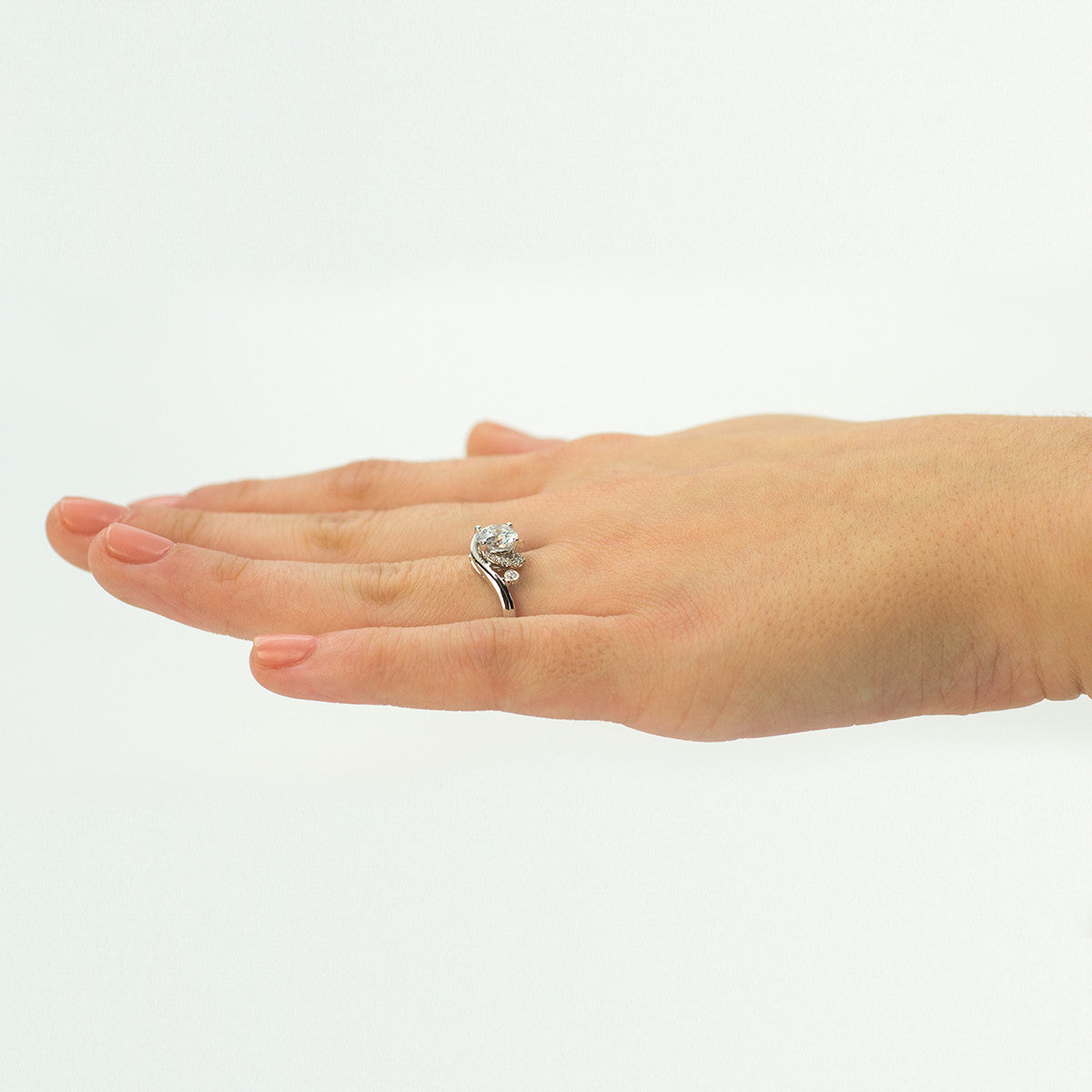 Simon G White Gold Engagement Mounting