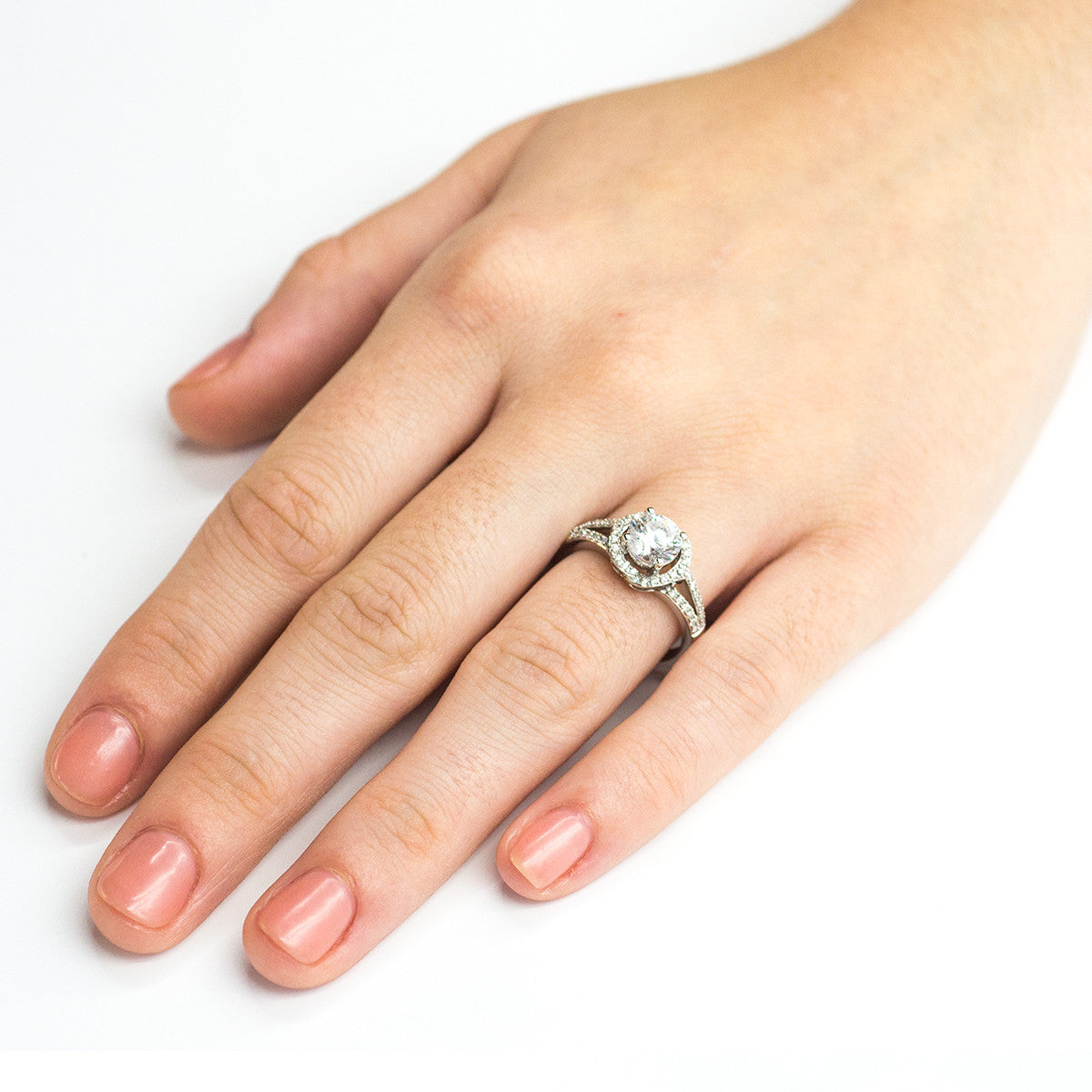 White Gold Pave and Filigree Engagement Ring Mounting from Zeghani by Simon G