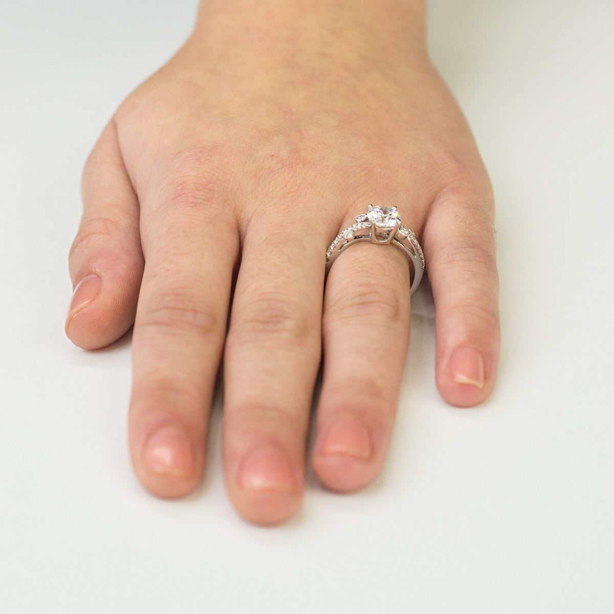 Simon G White Gold Engagement Mounting