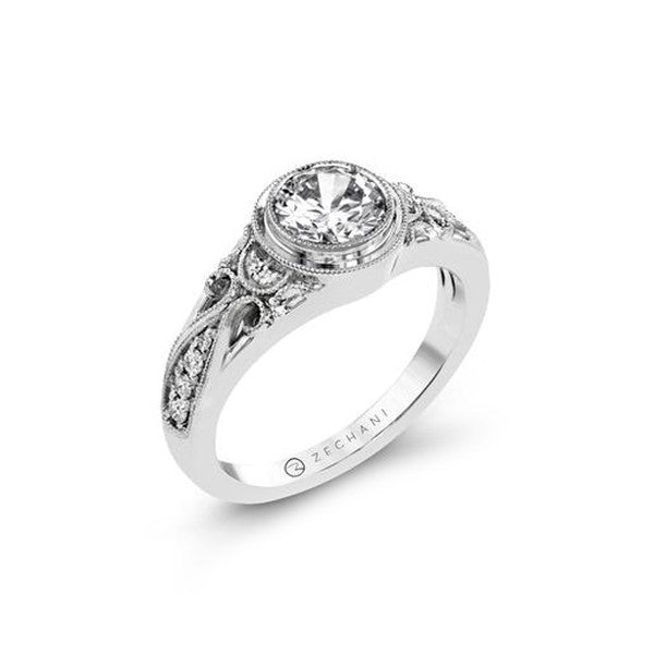 Simon G Bezel FIligree Engagement Mounting