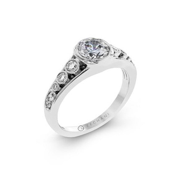 Simon G Bezel White Gold Engagement Mounting