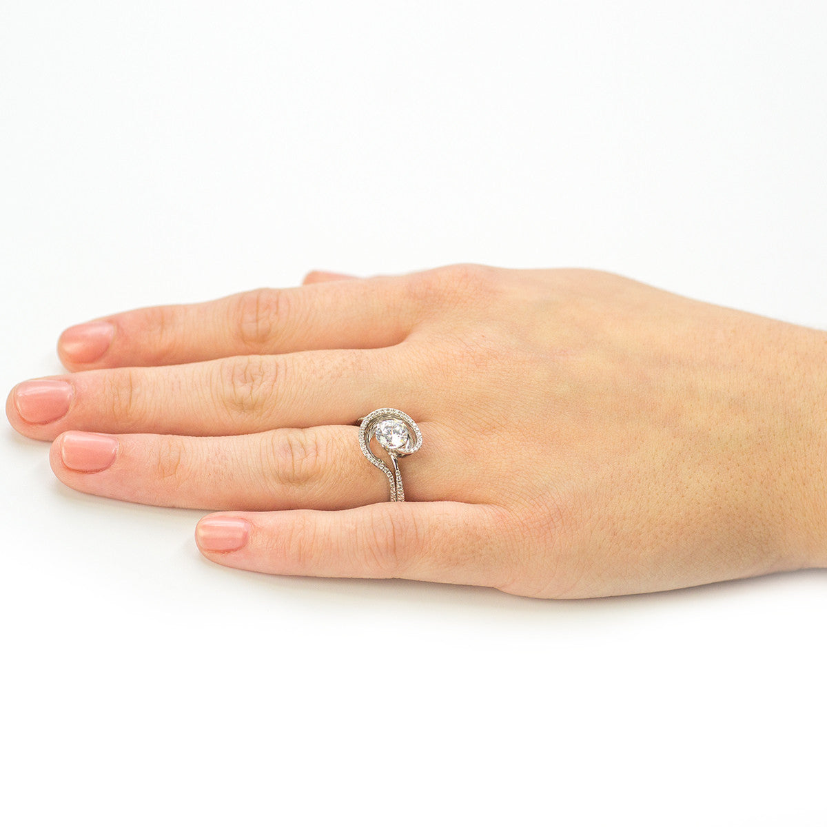 Simon G Engagement Mount and Wedding Band Set