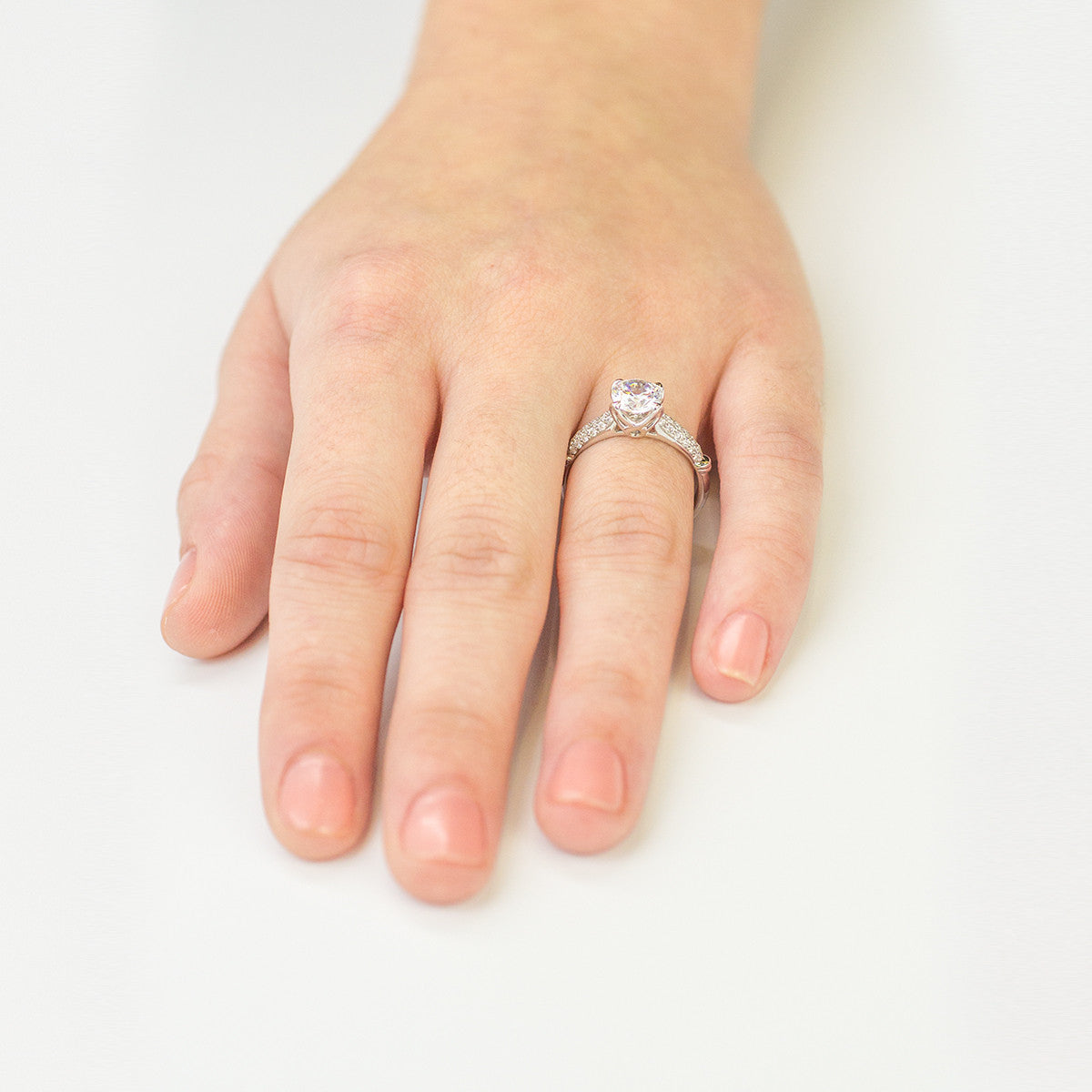 adies Filigree White Gold Engagement Mounting by Simon G