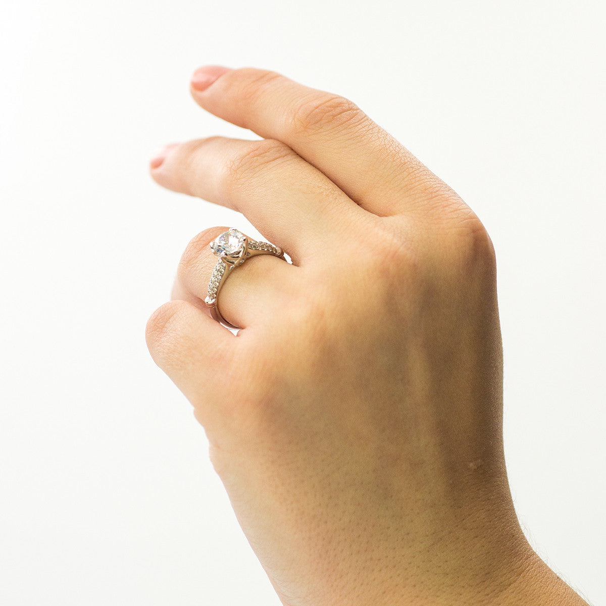 adies Filigree White Gold Engagement Mounting by Simon G