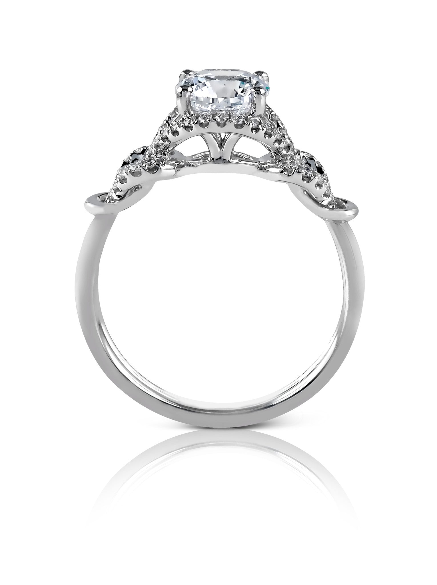 Simon G White Gold Engagement Mounting