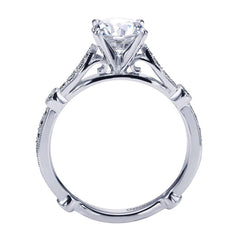 Fancy Solitaire White Gold Diamond Engagement Ring