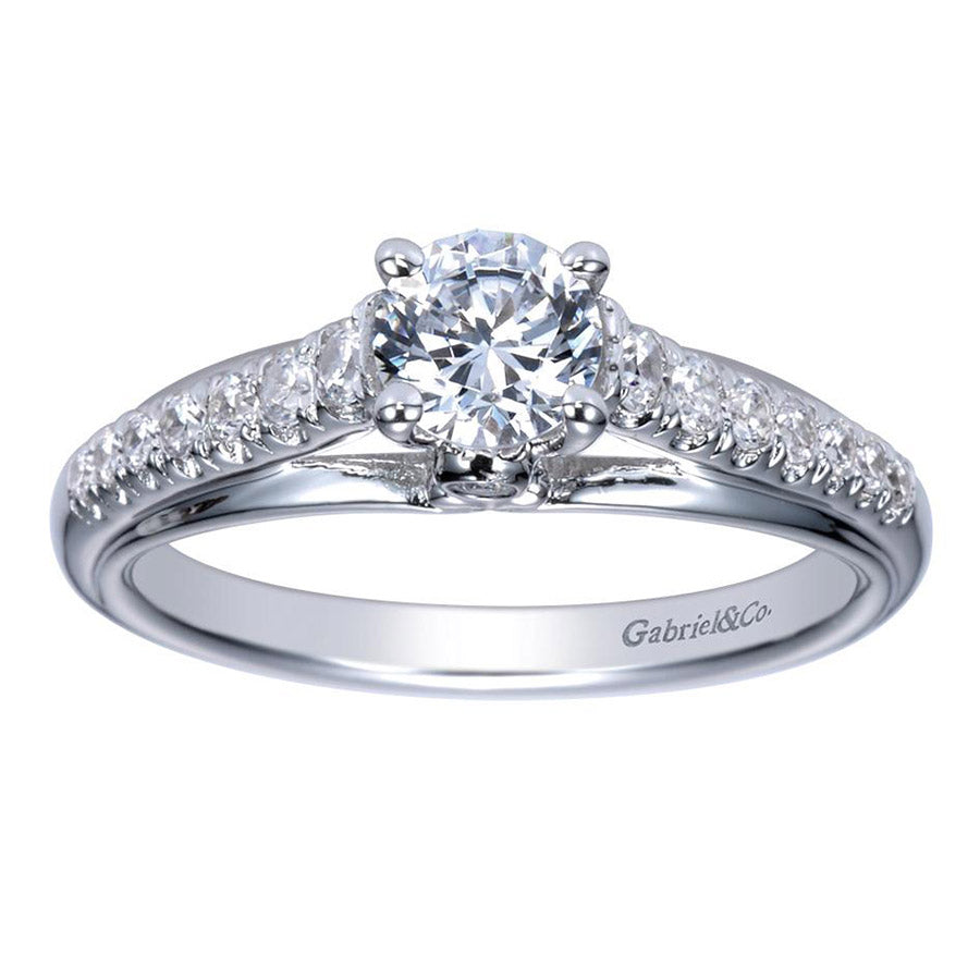 Fancy Solitaire Diamond Engagement Ring
