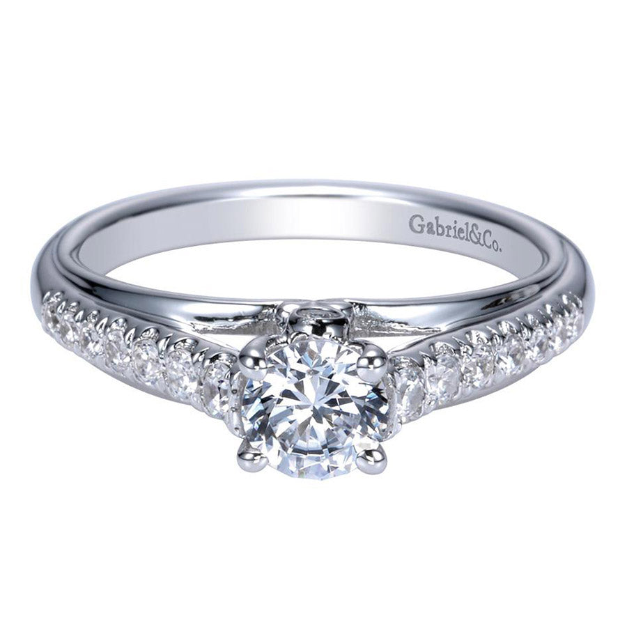 Fancy Solitaire Diamond Engagement Ring