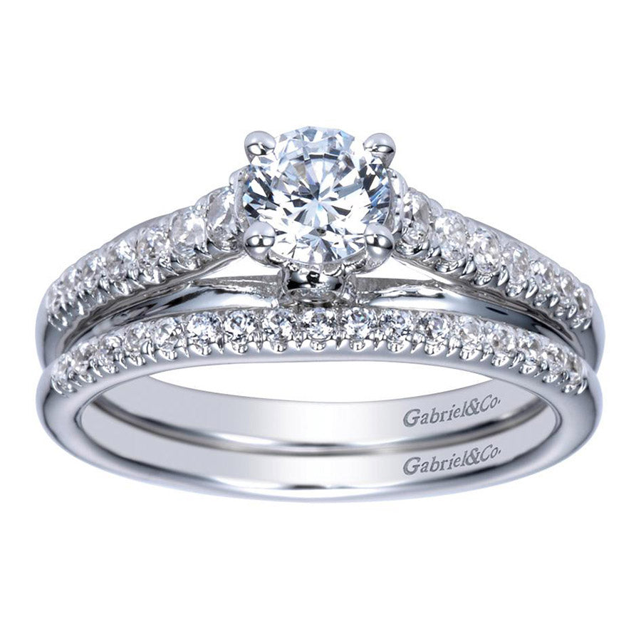 Fancy Solitaire Diamond Engagement Ring