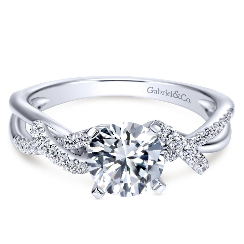 Waves Diamond Engagement Mounting