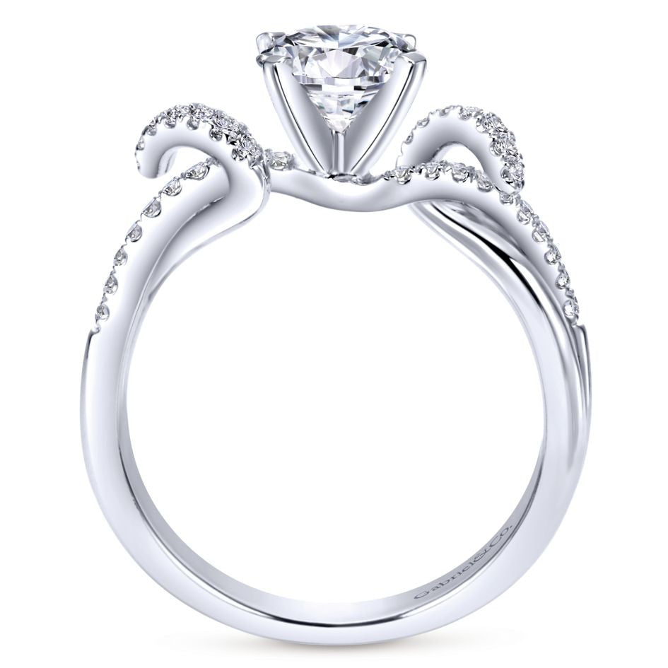 Waves Diamond Engagement Mounting