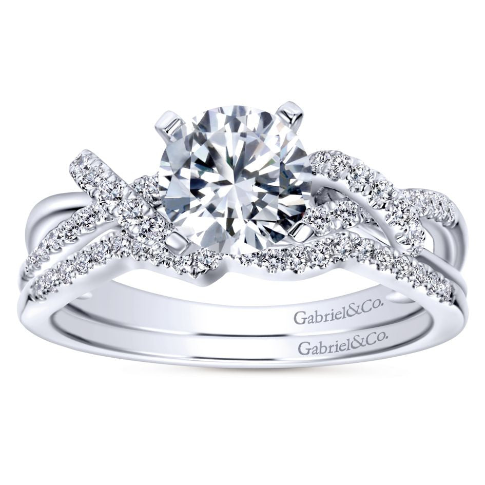 Waves Diamond Engagement Mounting