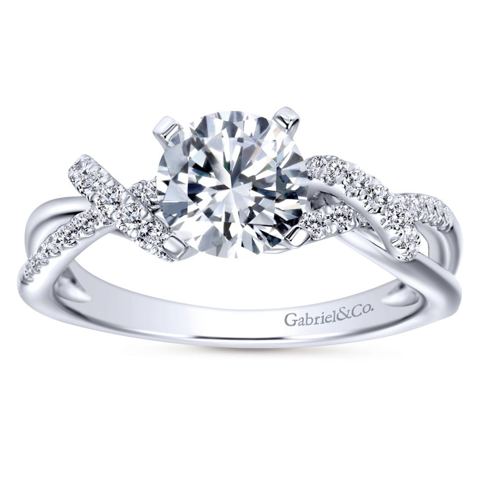 Waves Diamond Engagement Mounting