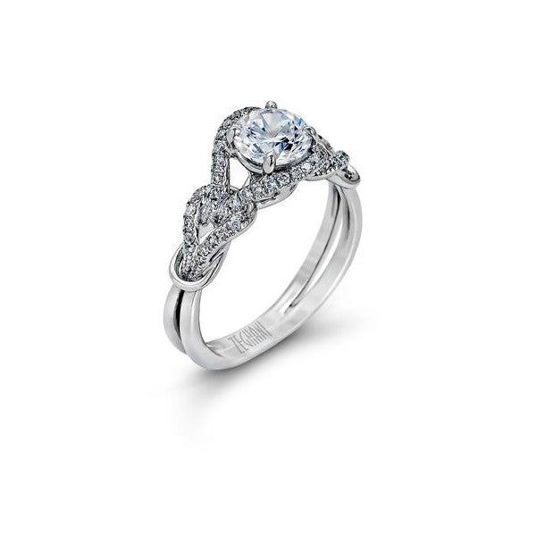 Simon G White Gold Engagement Mounting