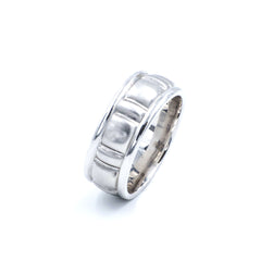 Handmade Men's 14k White Gold Wedding Band. Heavy Duty. Ring size 10