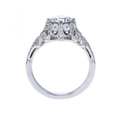 Amavida Platinum Vintage Inspired Engagement Mounting