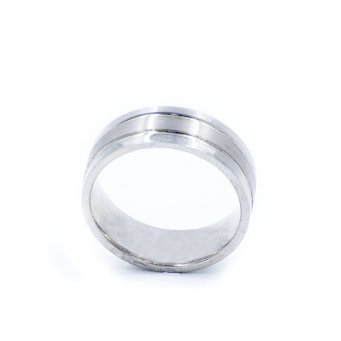 Handmade Men's 14k White Gold Wedding Band. Heavy Duty. Ring size 10