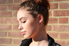 Three Quarter Carat Round Diamonds Studs