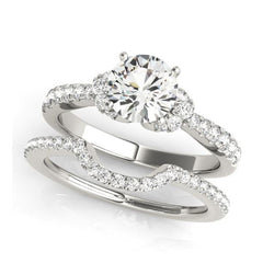Diamond Engagement Ring in White Gold No Credit Financing