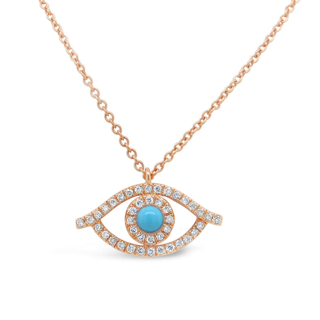 Evil Eye Diamond Fashion Necklace