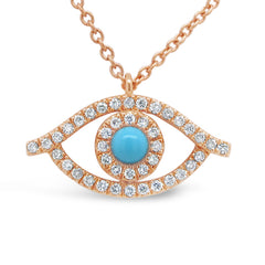 Evil Eye Diamond Fashion Necklace