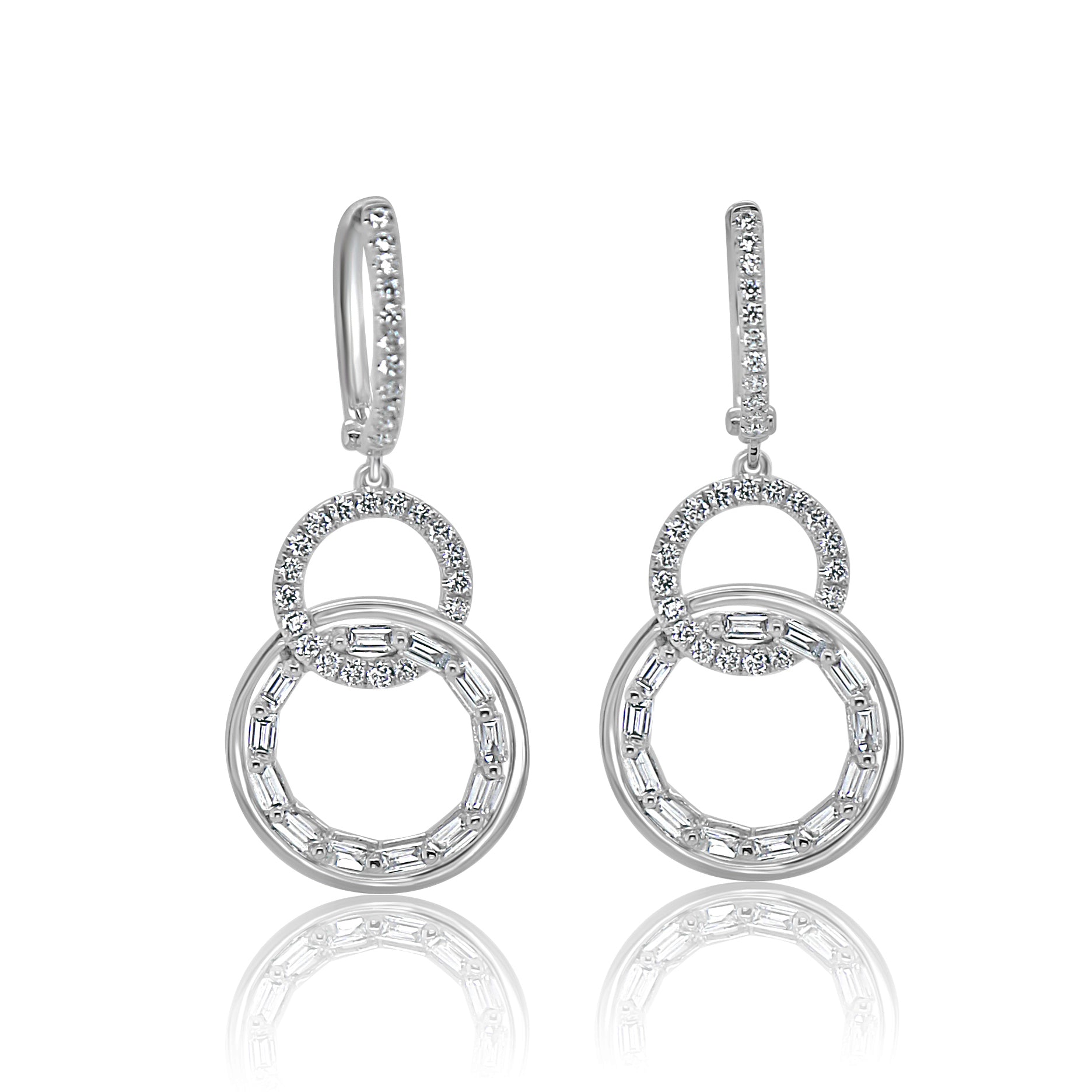 Diamond fashion earrings Clearance