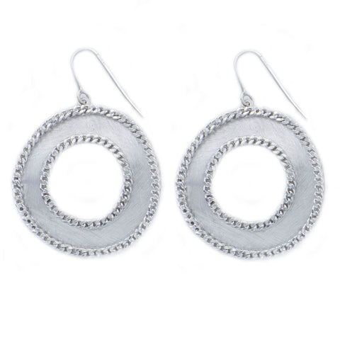 Sterling Silver Large Hoop Earrings