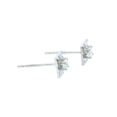 Illusion Set Diamond Studs in Princess Shape