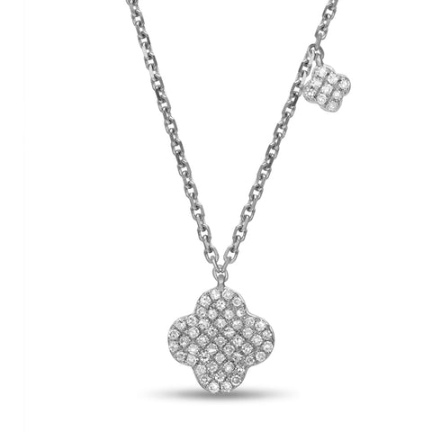 Flower Diamond Pendant by Jewelry Designer Luvente