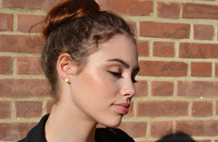 Three Quarter Carat Round Diamonds Studs