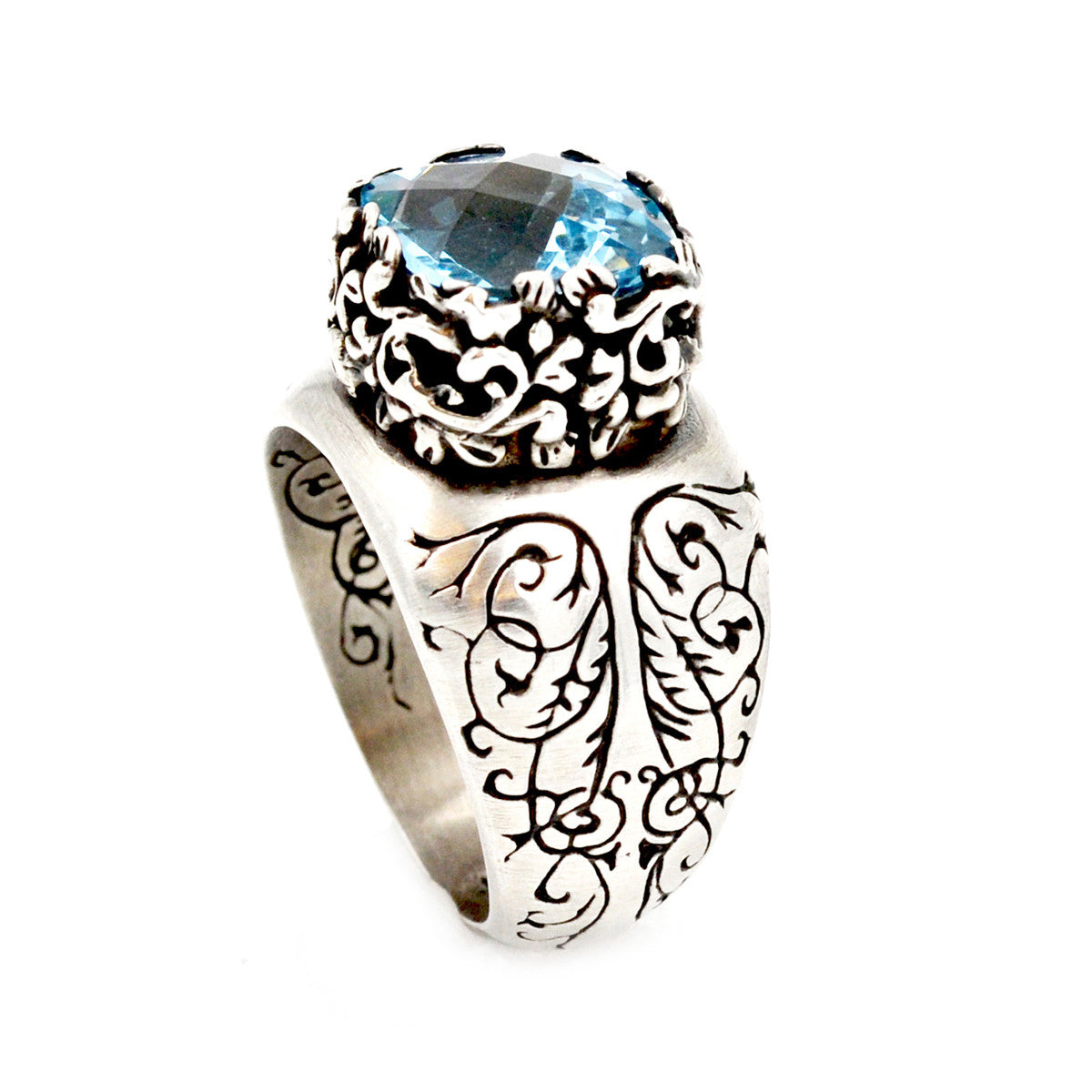 Sky Blue Topaz and Sterling Silver Ring