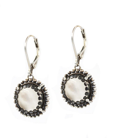 Sterling Silver Mother of Pearl Earrings