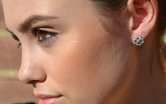 Shamrock Diamond Fashion Earrings