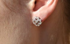 Shamrock Diamond Fashion Earrings