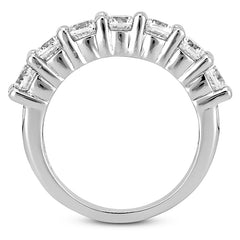 Single Row Classic Prong Set Diamond Band in White Gold
