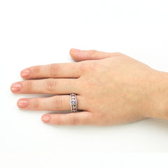 Simon G White and Rose Gold Engagement Mounting