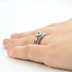 Simon G White and Rose Gold Engagement Mounting