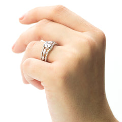 Simon G White and Rose Gold Engagement Mounting