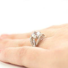 Simon G Open Weave White Gold Engagement Mounting