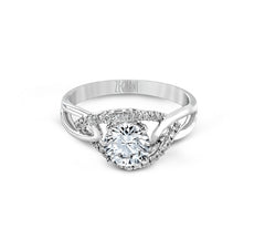 14k White Gold Diamond Engagement Ring Zeghani by Simon G