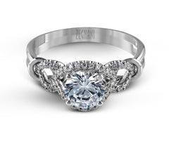 14k White Gold Diamond Engagement Ring Zeghani by Simon G