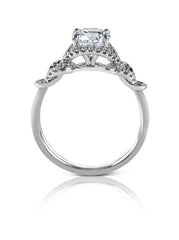 Simon G White Gold Engagement Mounting