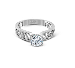 14k White Gold Diamond Engagement Ring Zeghani by Simon G