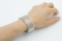 Sterling Silver Infinite Circles Bangle