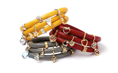 Endless Personalized Collection Leather Bracelet in Yellow with Silver