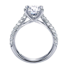 Royal Pave Fancy Tiffany Diamond Engagement Mounting
